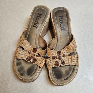 Vintage Mudd 7.5 Cork Wedge Sandal 2.5"